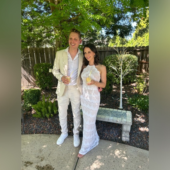 Nightcap Monaco Maxi - Size Small (worn once!) bridal shower dress, white lace - Picture 3 of 6